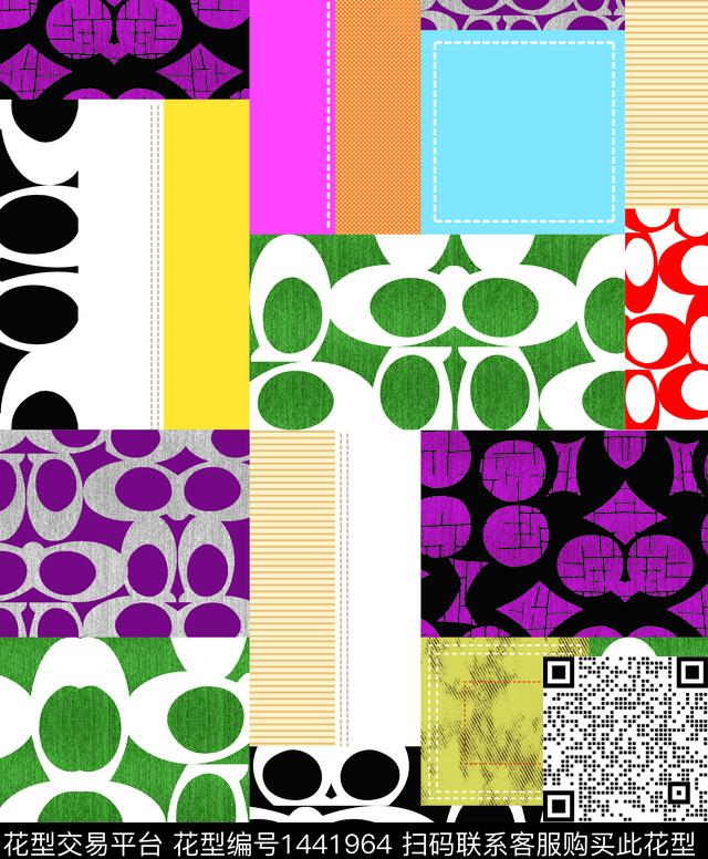 佩斯利小碎花几何数码印花华亿平台下载（图片编号: 1441964） - 瓦栏（Walan）