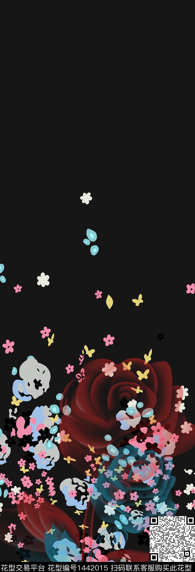 连衣裙趋势华亿平台绿植树叶传统印花华亿平台下载（图片编号: 1442015） - 瓦栏（Walan）