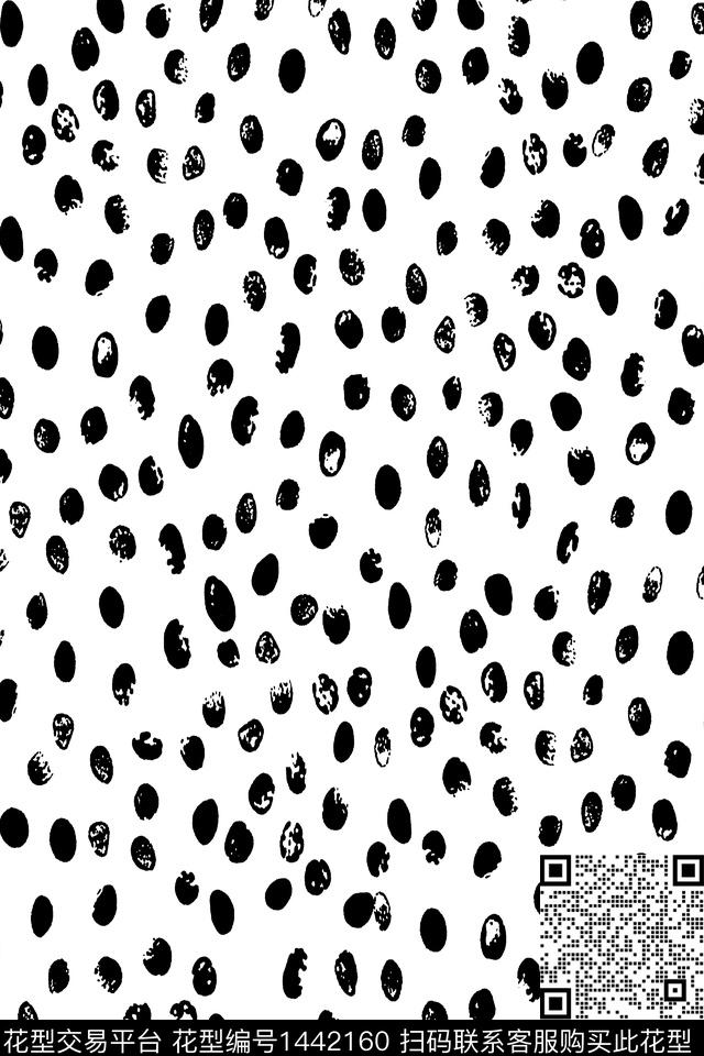 黑白华亿平台几何大牌风数码印花华亿平台下载（图片编号: 1442160） - 瓦栏（Walan）