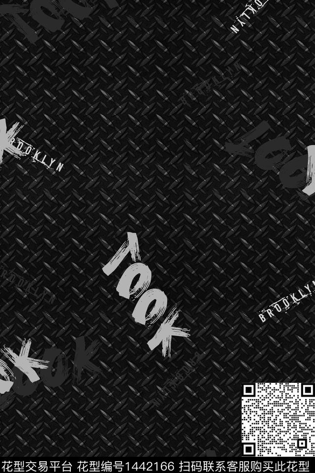 男装满版花几何格子数码印花华亿平台下载（图片编号: 1442166） - 瓦栏（Walan）