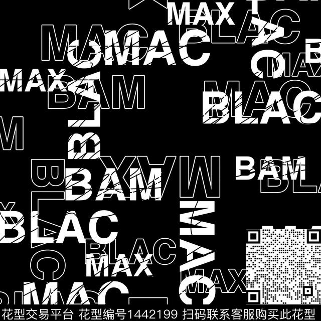 字母几何男装传统印花华亿平台下载（图片编号: 1442199） - 瓦栏（Walan）