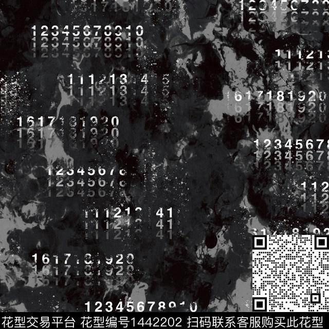 字母扎染华亿平台男装传统印花华亿平台下载（图片编号: 1442202） - 瓦栏（Walan）