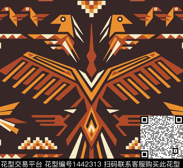 时尚几何大牌风传统印花华亿平台下载（图片编号: 1442313） - 瓦栏（Walan）