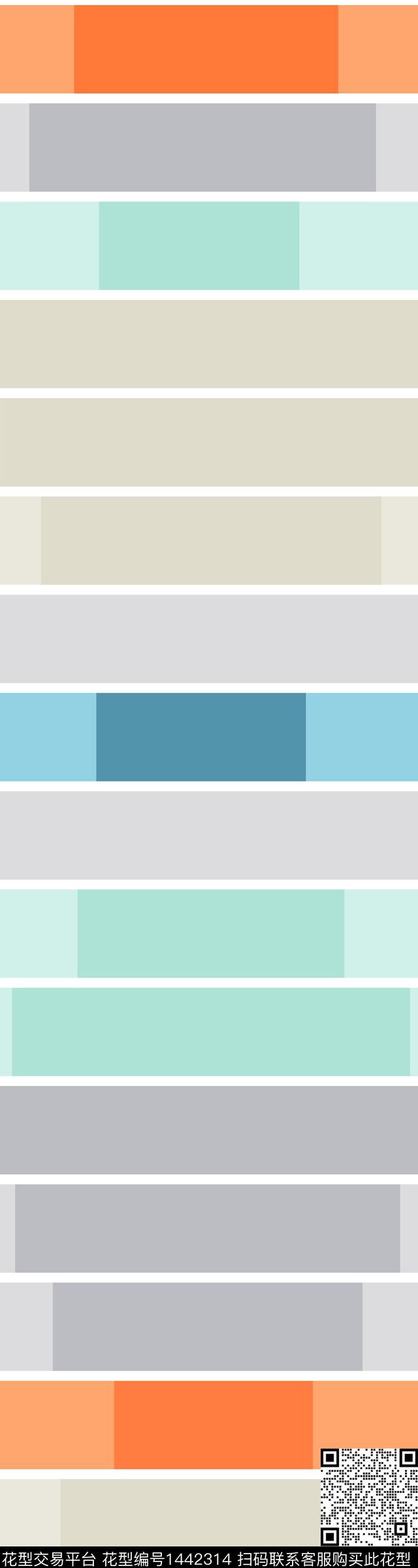 几何大牌风抽象传统印花华亿平台下载（图片编号: 1442314） - 瓦栏（Walan）