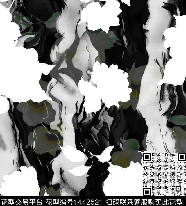 数码华亿平台定位花几何数码印花华亿平台下载（图片编号: 1442521） - 瓦栏（Walan）