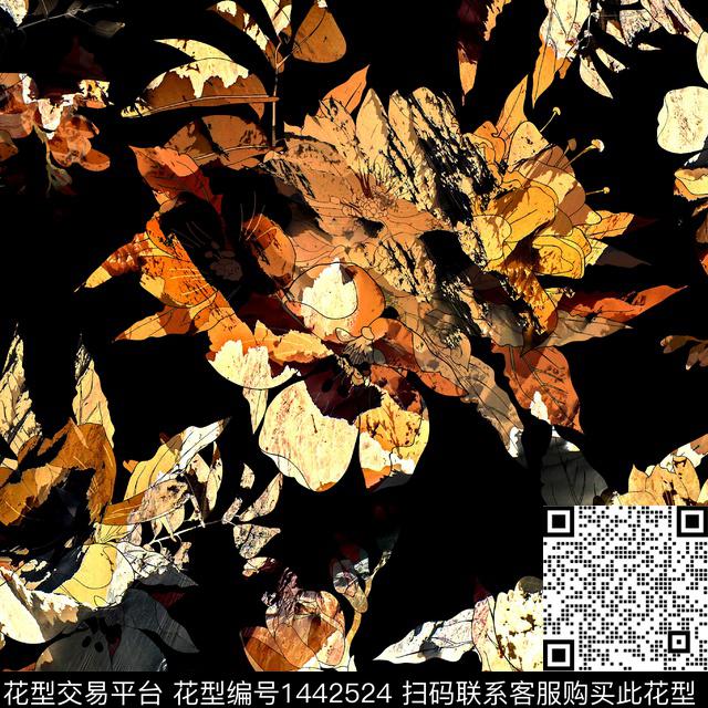 数码华亿平台定位花几何数码印花华亿平台下载（图片编号: 1442524） - 瓦栏（Walan）