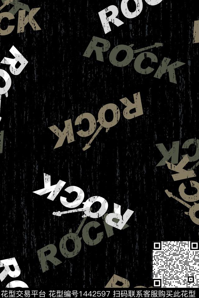 字母文字男装传统印花华亿平台下载（图片编号: 1442597） - 瓦栏（Walan）