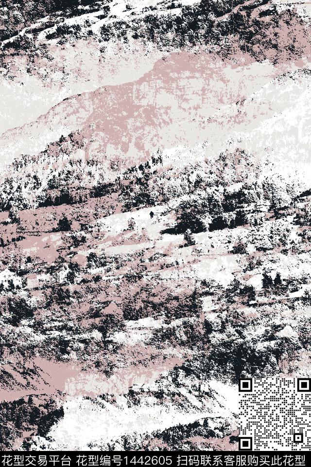 男装风景景观配饰传统印花华亿平台下载（图片编号: 1442605） - 瓦栏（Walan）