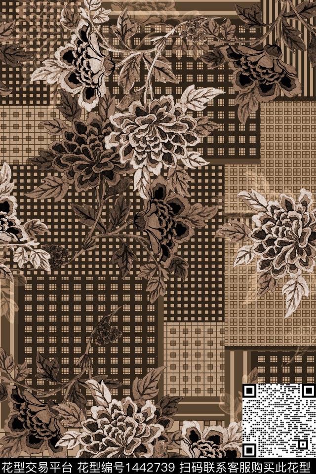 民族风佩斯利香云纱数码印花华亿平台下载（图片编号: 1442739） - 瓦栏（Walan）