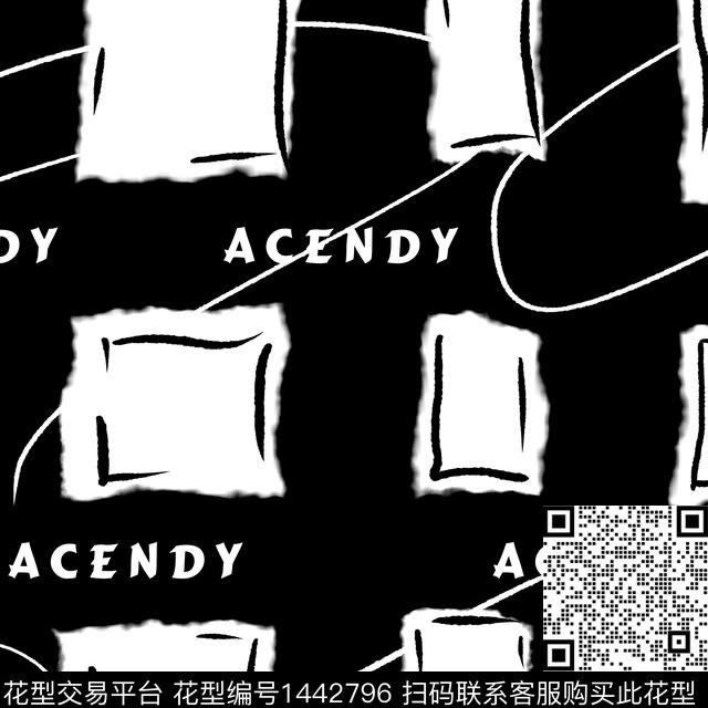 字母几何格子传统印花华亿平台下载（图片编号: 1442796） - 瓦栏（Walan）