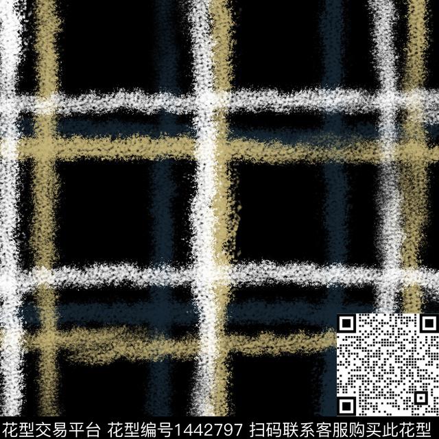 格子男装抽象传统印花华亿平台下载（图片编号: 1442797） - 瓦栏（Walan）