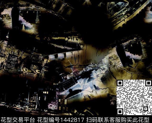 数码华亿平台几何扎染华亿平台数码印花华亿平台下载（图片编号: 1442817） - 瓦栏（Walan）