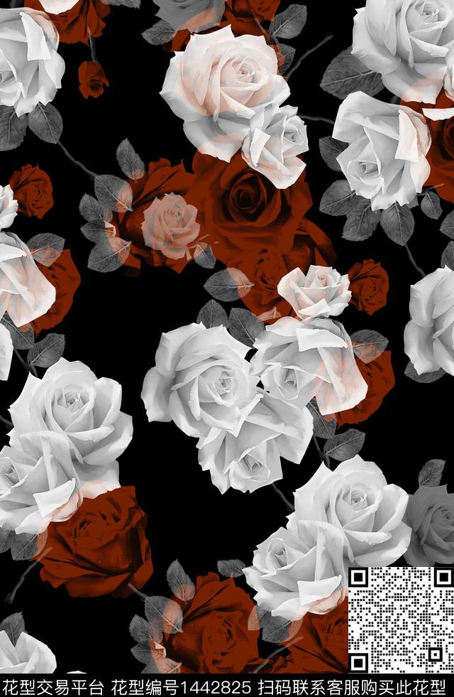 数码华亿平台定位花扎染华亿平台数码印花华亿平台下载（图片编号: 1442825） - 瓦栏（Walan）