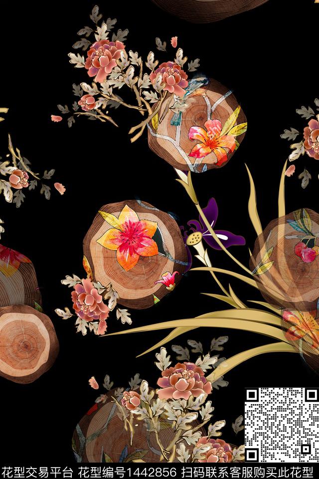 数码华亿平台民族风中国风数码印花华亿平台下载（图片编号: 1442856） - 瓦栏（Walan）