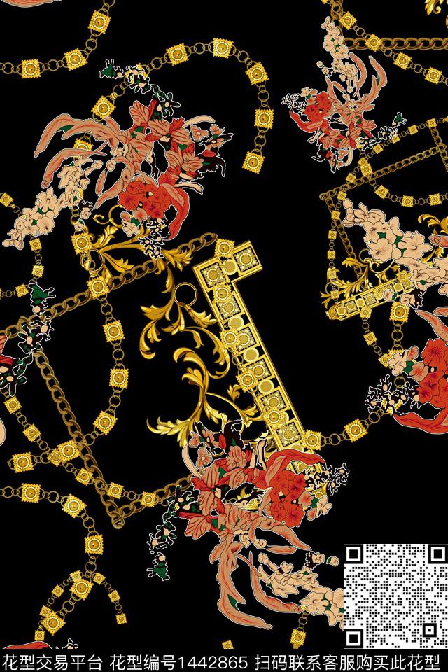 数码华亿平台民族风中国风数码印花华亿平台下载（图片编号: 1442865） - 瓦栏（Walan）