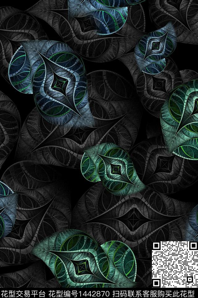 数码华亿平台民族风中国风数码印花华亿平台下载（图片编号: 1442870） - 瓦栏（Walan）