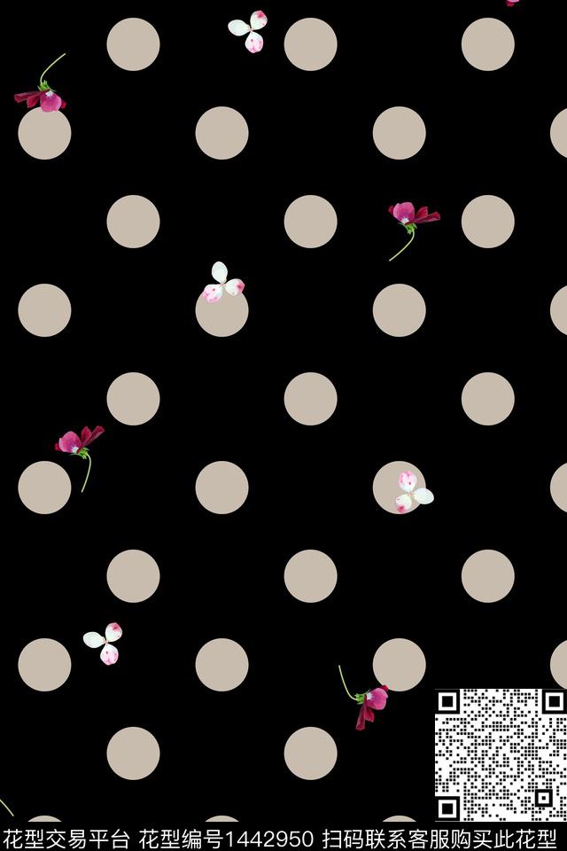 花卉小碎花手绘花卉数码印花华亿平台下载（图片编号: 1442950） - 瓦栏（Walan）