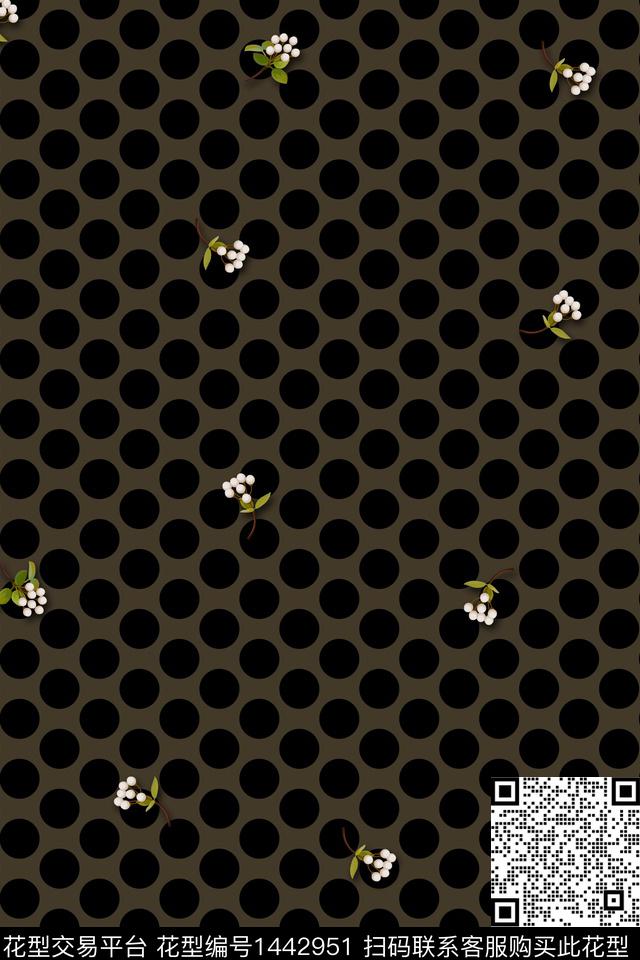 花卉小碎花手绘花卉数码印花华亿平台下载（图片编号: 1442951） - 瓦栏（Walan）