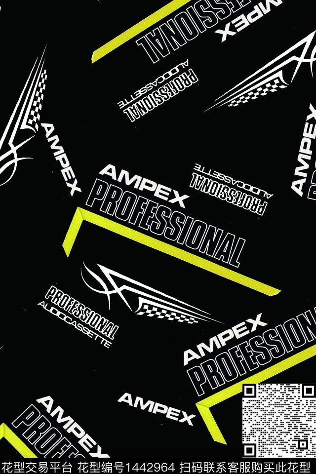 字母几何扎染华亿平台数码印花华亿平台下载（图片编号: 1442964） - 瓦栏（Walan）