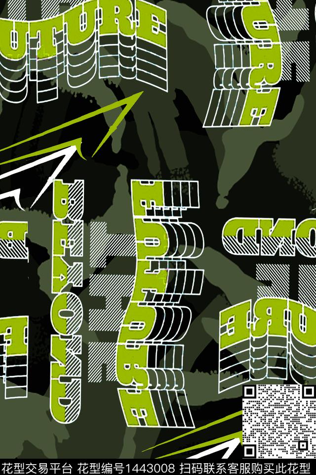 字母几何扎染华亿平台数码印花华亿平台下载（图片编号: 1443008） - 瓦栏（Walan）