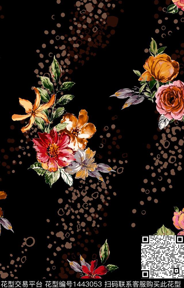 几何大牌风中国风数码印花华亿平台下载（图片编号: 1443053） - 瓦栏（Walan）