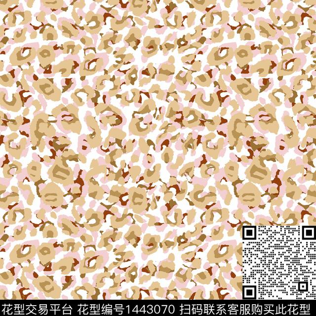 豹纹满版散花传统华亿平台传统印花华亿平台下载（图片编号: 1443070） - 瓦栏（Walan）