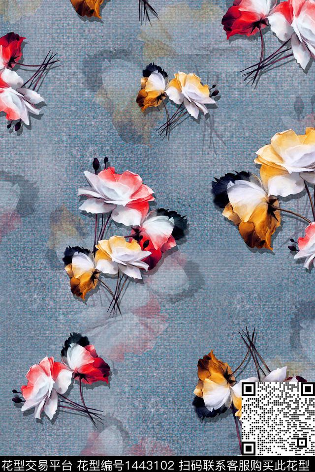 几何香云纱大牌风数码印花华亿平台下载（图片编号: 1443102） - 瓦栏（Walan）