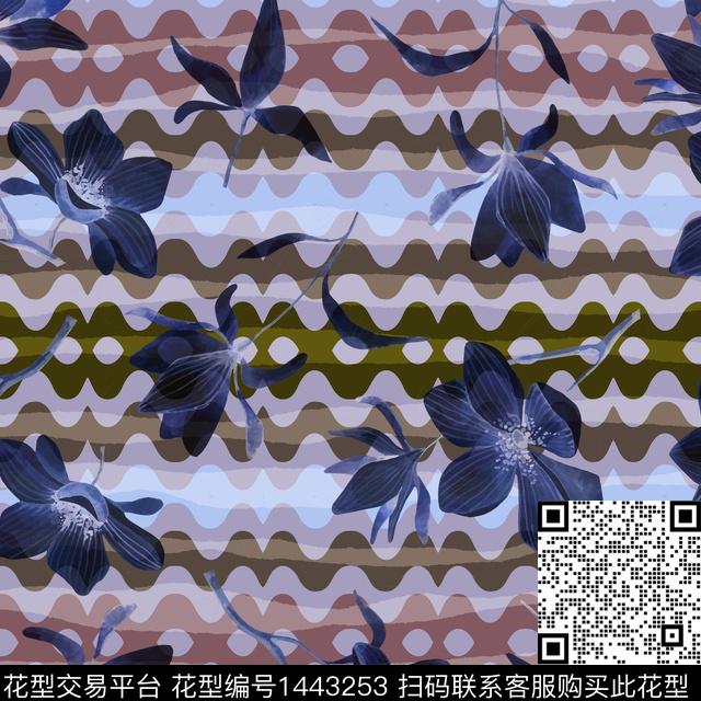 绿植树叶数码华亿平台花卉数码印花华亿平台下载（图片编号: 1443253） - 瓦栏（Walan）