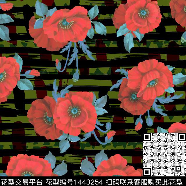 绿植树叶数码华亿平台花卉数码印花华亿平台下载（图片编号: 1443254） - 瓦栏（Walan）