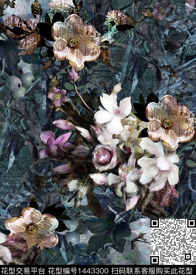 香云纱大牌风中老年数码印花华亿平台下载（图片编号: 1443300） - 瓦栏（Walan）