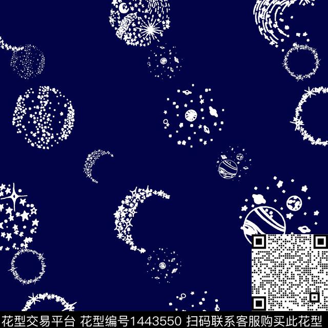 几何线条花卉女装数码印花华亿平台下载（图片编号: 1443550） - 瓦栏（Walan）