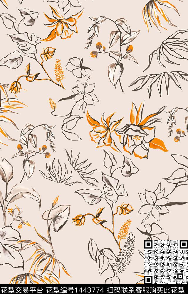 几何大牌风中国风数码印花华亿平台下载（图片编号: 1443774） - 瓦栏（Walan）