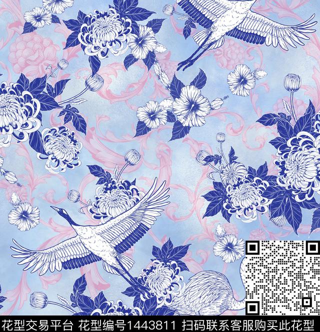 动物民族风大牌风数码印花华亿平台下载（图片编号: 1443811） - 瓦栏（Walan）