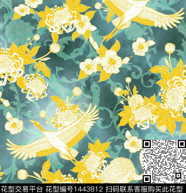 动物民族风大牌风数码印花华亿平台下载（图片编号: 1443812） - 瓦栏（Walan）