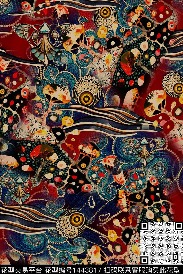 数码华亿平台香云纱大牌风数码印花华亿平台下载（图片编号: 1443817） - 瓦栏（Walan）