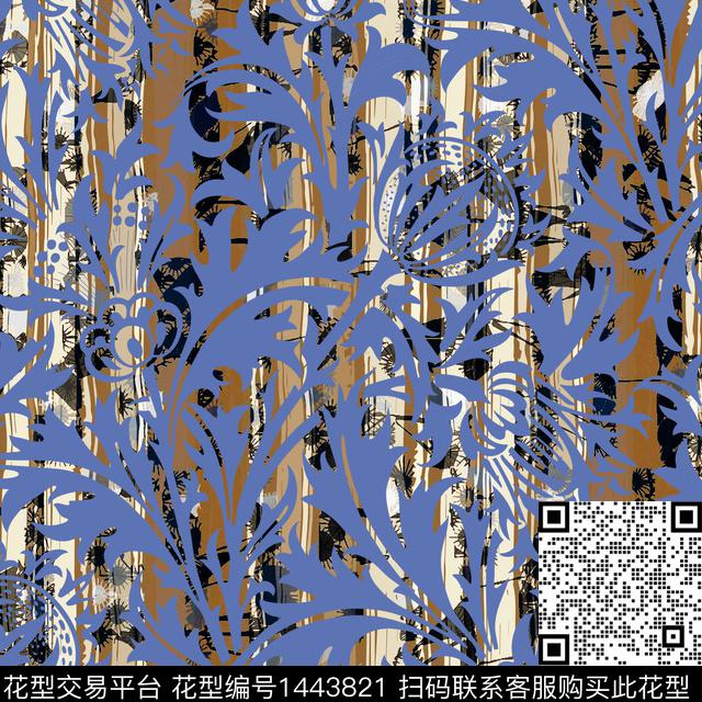 绿植树叶数码华亿平台花卉数码印花华亿平台下载（图片编号: 1443821） - 瓦栏（Walan）