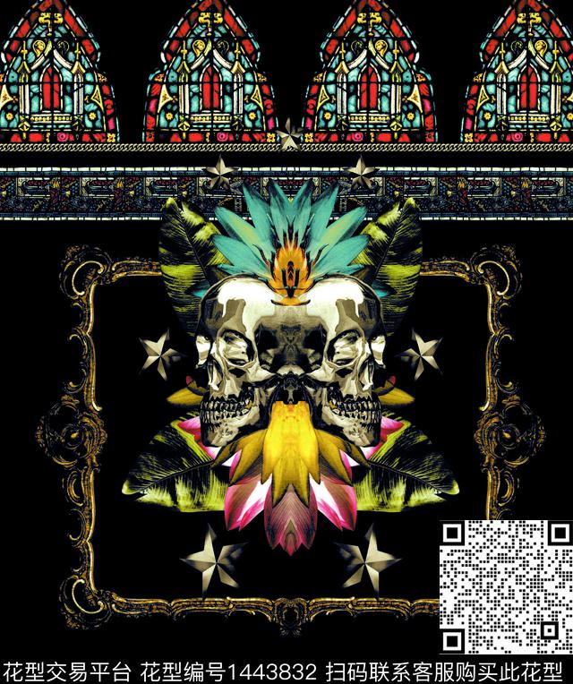 数码华亿平台定位花抽象数码印花华亿平台下载（图片编号: 1443832） - 瓦栏（Walan）