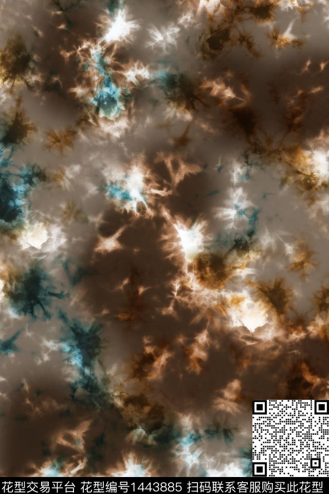 肌理扎染华亿平台香云纱数码印花华亿平台下载（图片编号: 1443885） - 瓦栏（Walan）