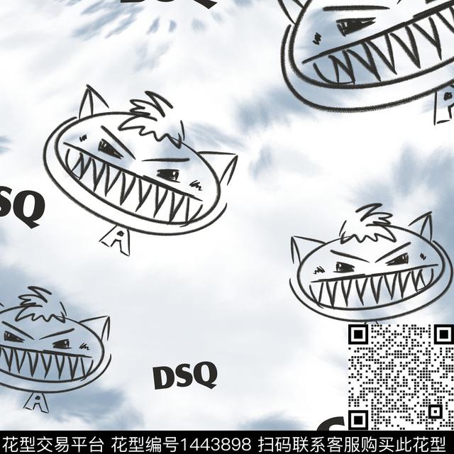 字母男装卡通传统印花华亿平台下载（图片编号: 1443898） - 瓦栏（Walan）