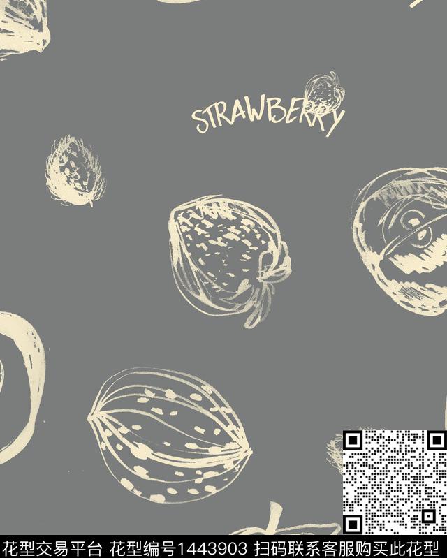 水果字母女装传统印花华亿平台下载（图片编号: 1443903） - 瓦栏（Walan）