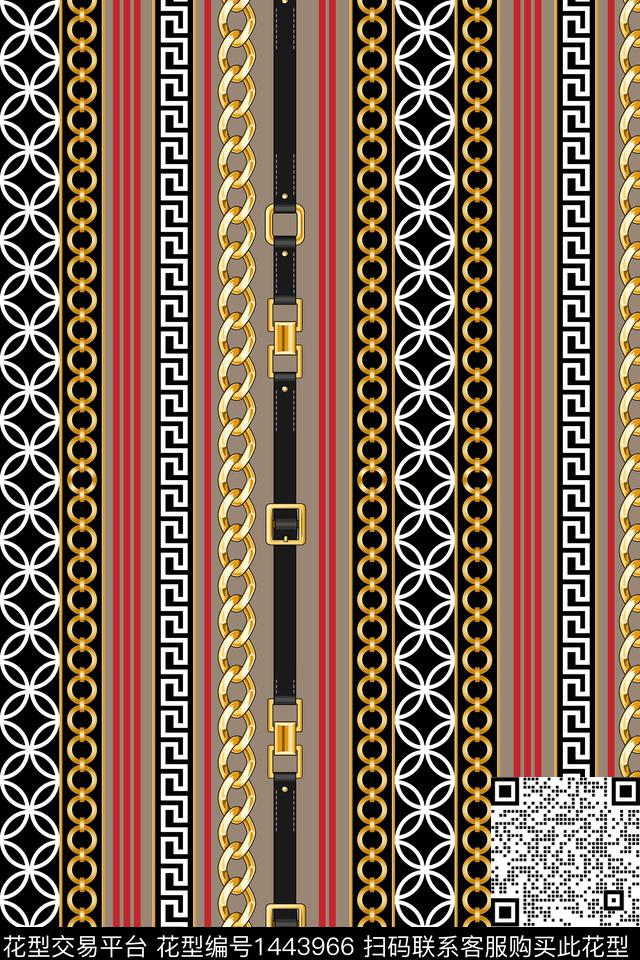 年轻女性大牌风几何数码印花华亿平台下载（图片编号: 1443966） - 瓦栏（Walan）