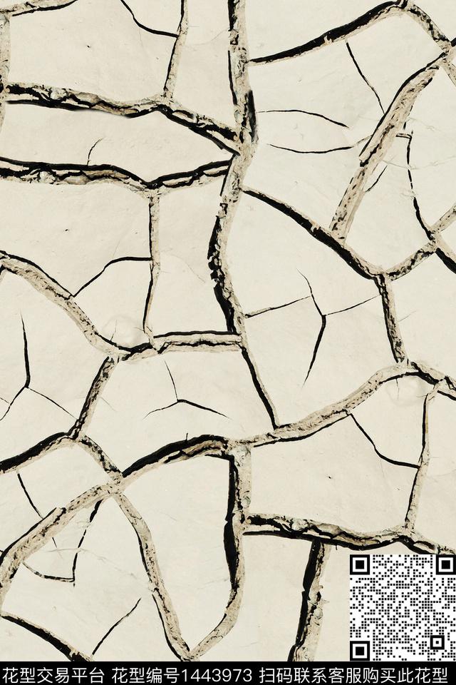 线条肌理大牌风数码印花华亿平台下载（图片编号: 1443973） - 瓦栏（Walan）