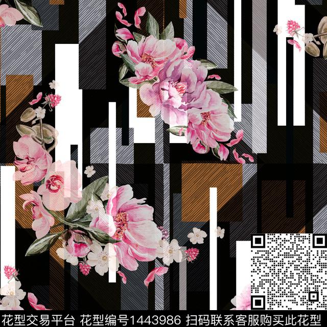 绿植树叶数码华亿平台花卉数码印花华亿平台下载（图片编号: 1443986） - 瓦栏（Walan）