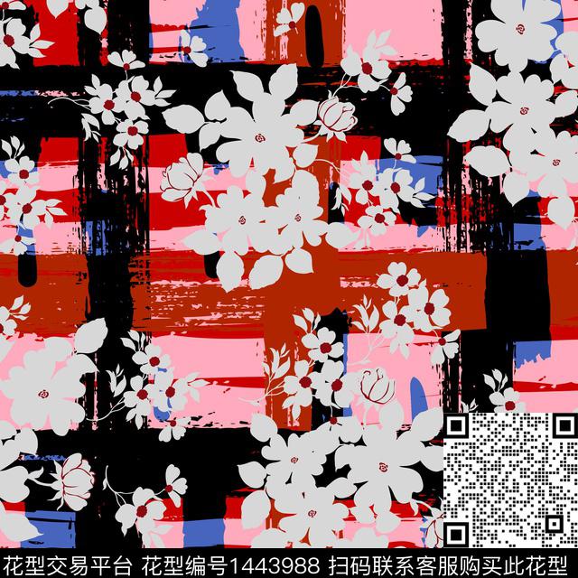 绿植树叶数码华亿平台花卉数码印花华亿平台下载（图片编号: 1443988） - 瓦栏（Walan）