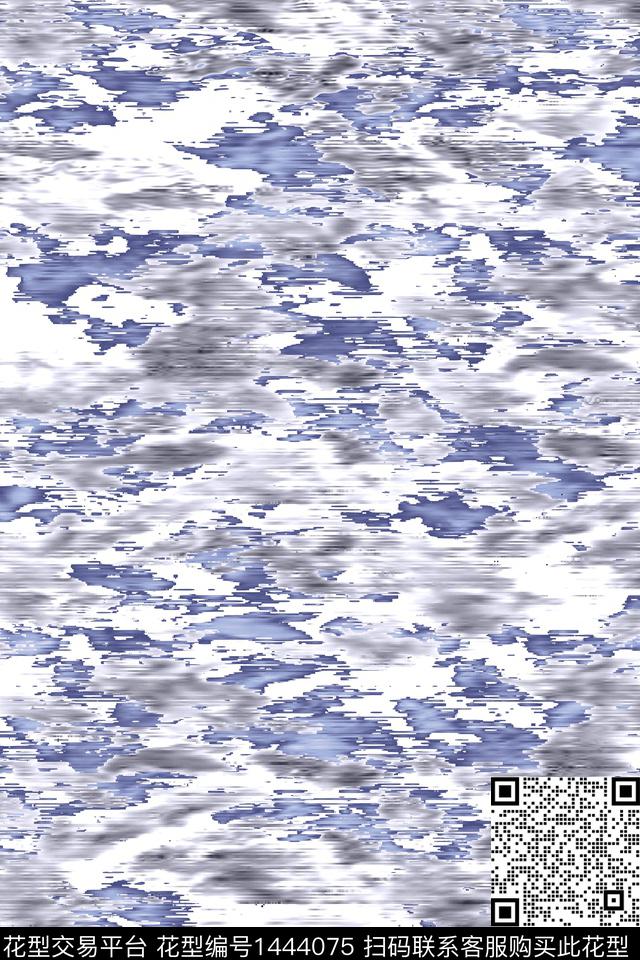 几何花卉肌理雪纺数码印花华亿平台下载（图片编号: 1444075） - 瓦栏（Walan）