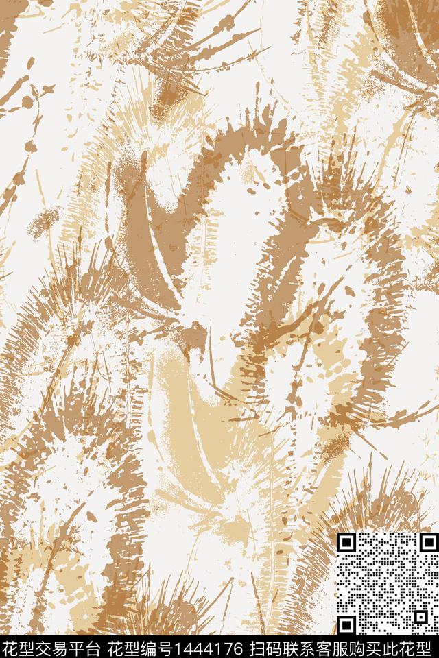抽象植物配饰传统印花华亿平台下载（图片编号: 1444176） - 瓦栏（Walan）