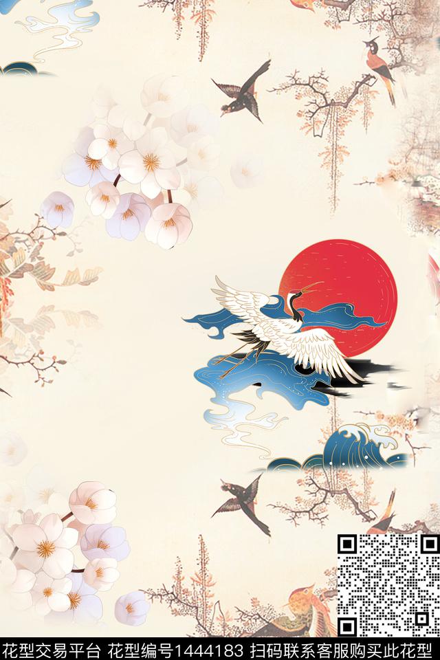 数码华亿平台女装中国风数码印花华亿平台下载（图片编号: 1444183） - 瓦栏（Walan）