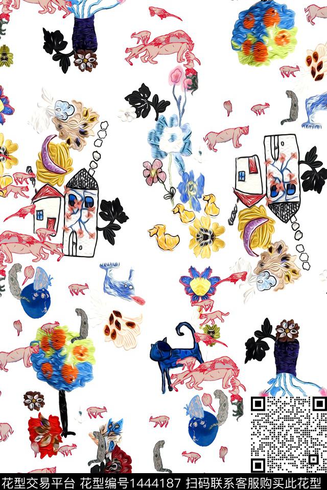 趋势华亿平台数码华亿平台扎染华亿平台数码印花华亿平台下载（图片编号: 1444187） - 瓦栏（Walan）