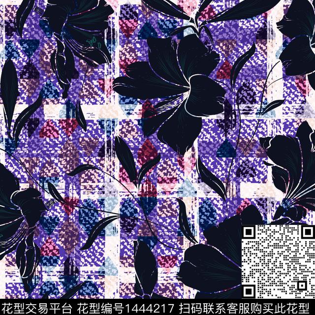 绿植树叶数码华亿平台花卉数码印花华亿平台下载（图片编号: 1444217） - 瓦栏（Walan）