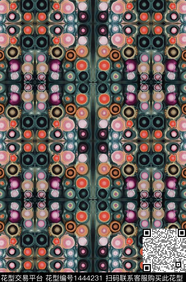 几何肌理数码华亿平台数码印花华亿平台下载（图片编号: 1444231） - 瓦栏（Walan）